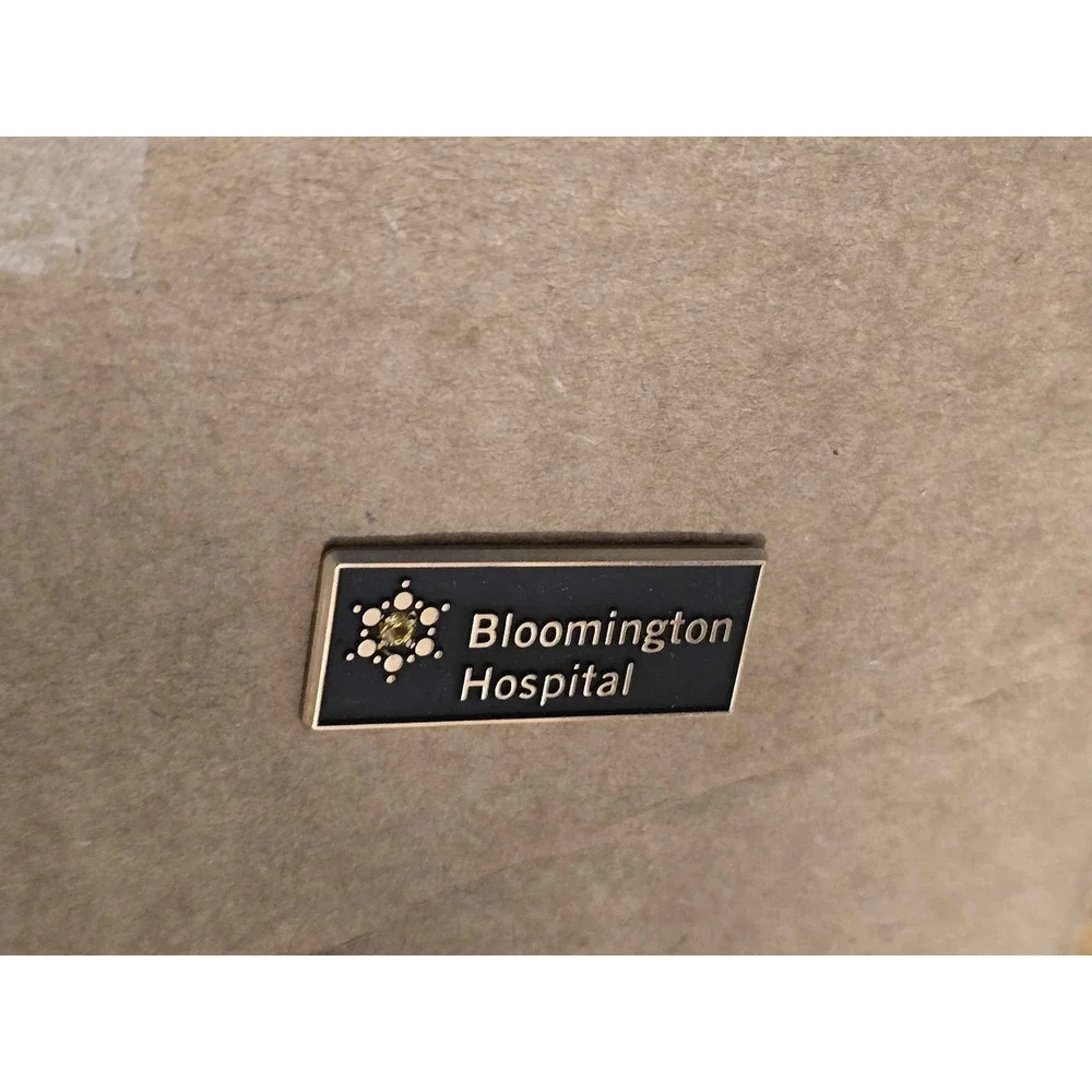 Bloomington Hospital Indiana 10K Gold Filled Lapel Vest Hat Pin H13